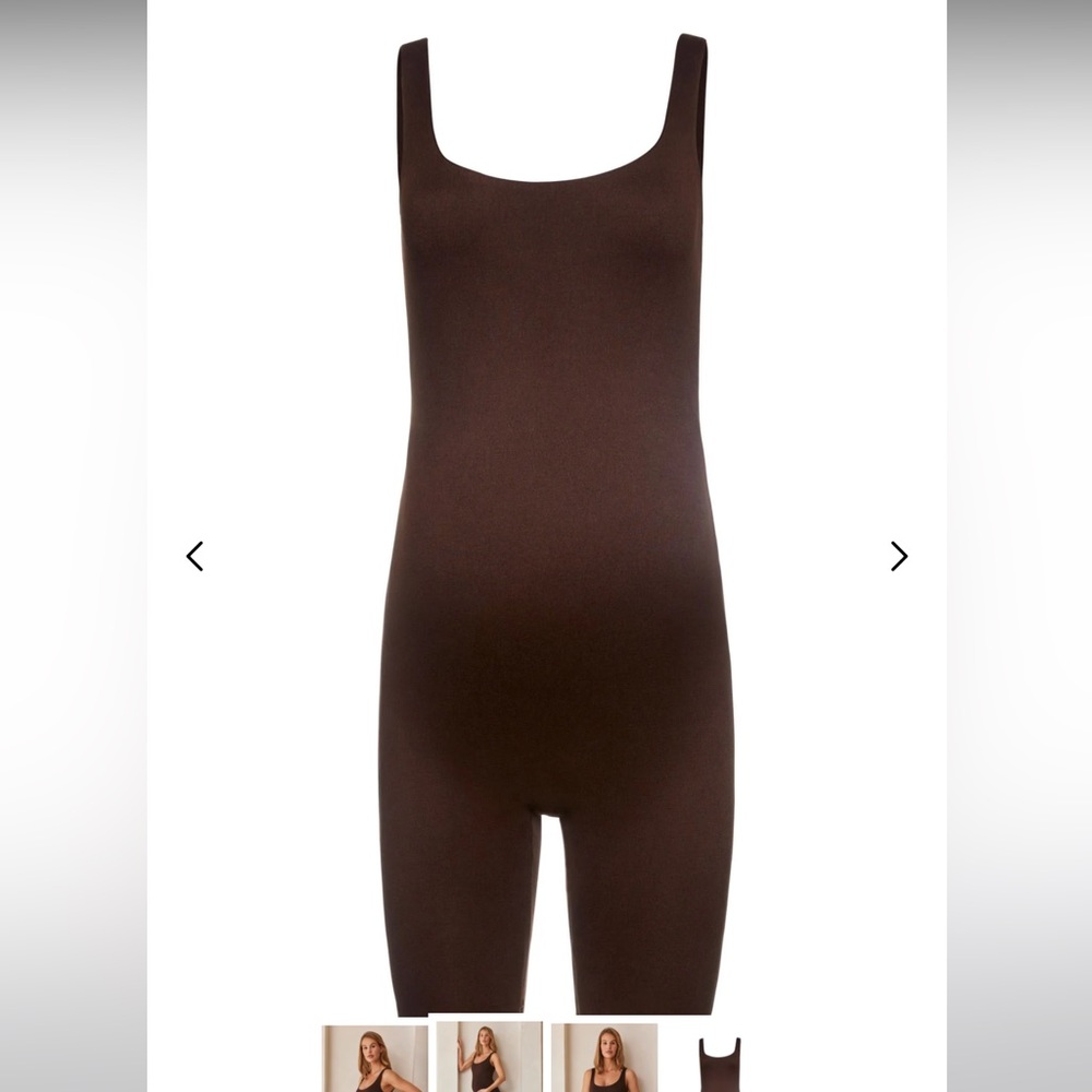 Bumpsuit Brown Maternity Romper xs
